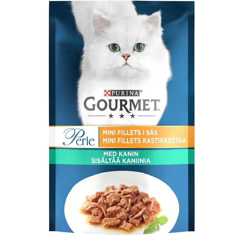 Gourmet Perle Rabbit in sauce cat food 85g